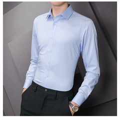 Men Classic Casual Slim Long Sleeve Shirt