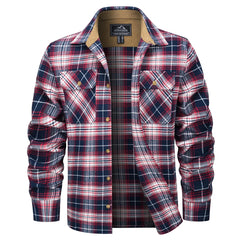 Men's Causal Long Sleeve Flannel Shirt