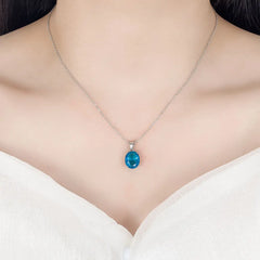 Women Ellipse 925 Sterling Silver Jewellery Sets
