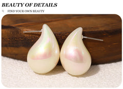 Acrylic Pearl Drop Earrings for Women