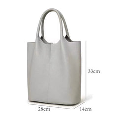 Women 100% Genuine Leather Tote Bag