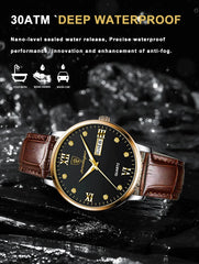 Men's Business Leather Quartz Watch