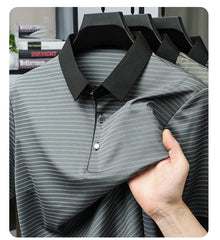 Men's Retro Style Thin Polo T-Shirt