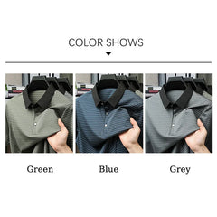 Men's Retro Style Thin Polo T-Shirt