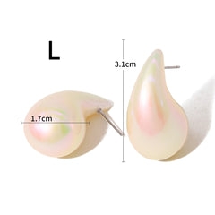 Acrylic Pearl Drop Earrings for Women