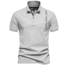 Men Embroidery Cotton Polo Shirt
