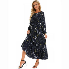 Stylish Floral Chiffon Dress for Women