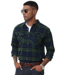 Men's Causal Long Sleeve Flannel Shirt