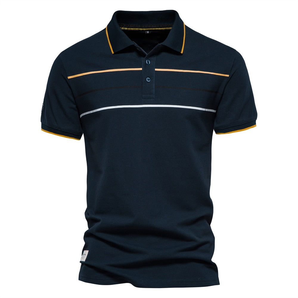 Men's striped polo for summer
