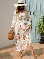 Women's Full Sleeve Bohemian Midi Dress