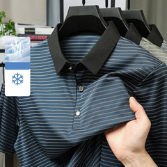 Men's Retro Style Thin Polo T-Shirt