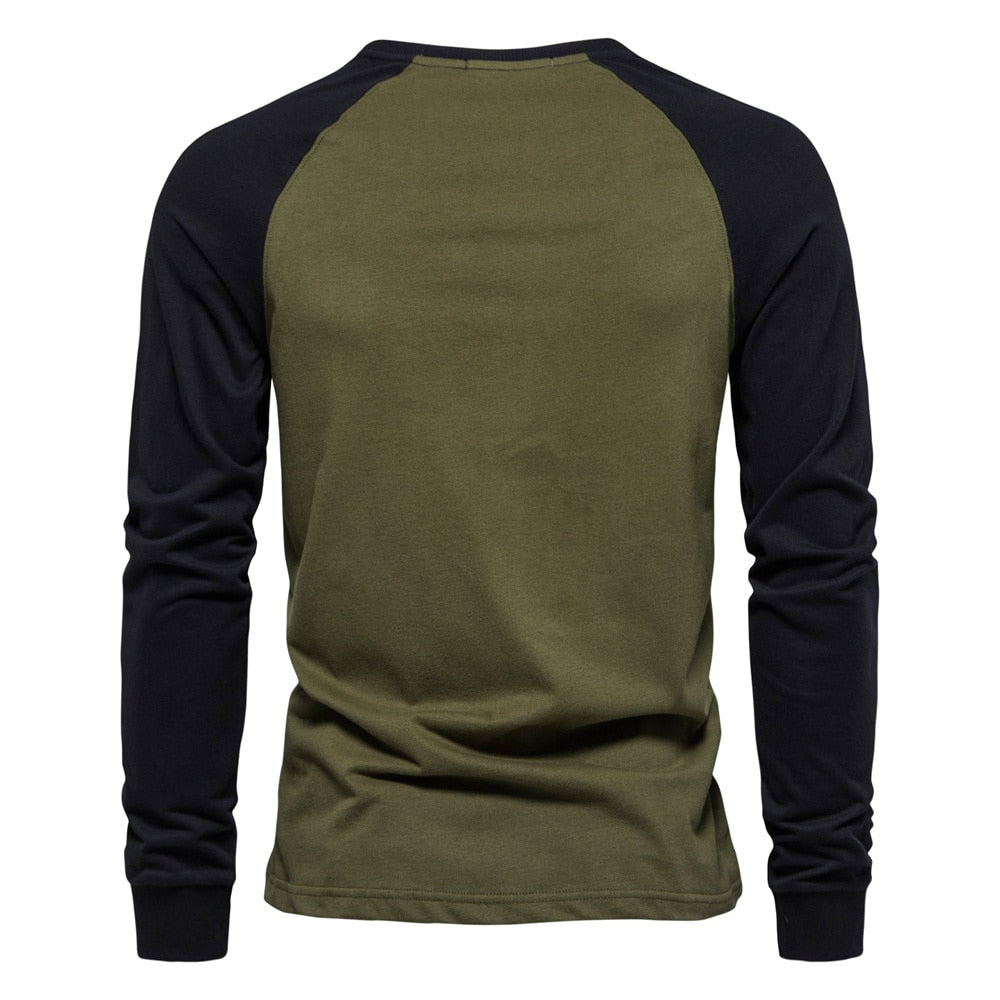 Men's Casual long sleeve Cotton T-shirt