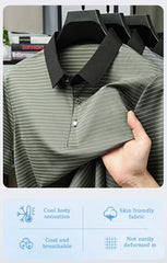 Men's Retro Style Thin Polo T-Shirt