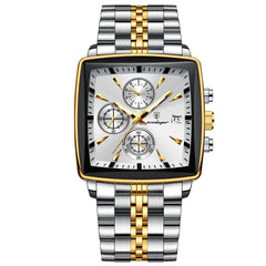 Business Men Stainless Steel Square Watch