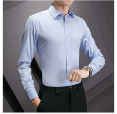 Men Classic Casual Slim Long Sleeve Shirt