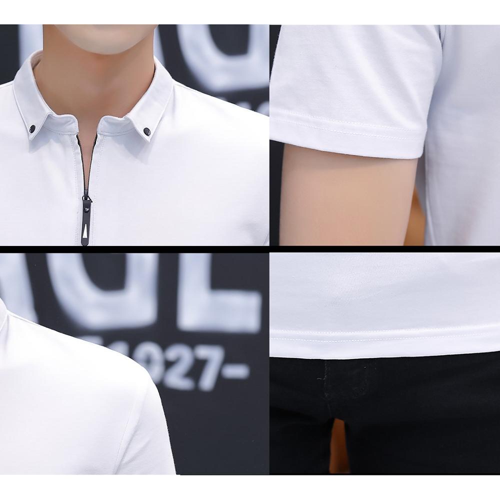 Men's zip Polo Cotton T-shirts