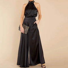 Women's High Waist Wide-Leg Jumpsuit