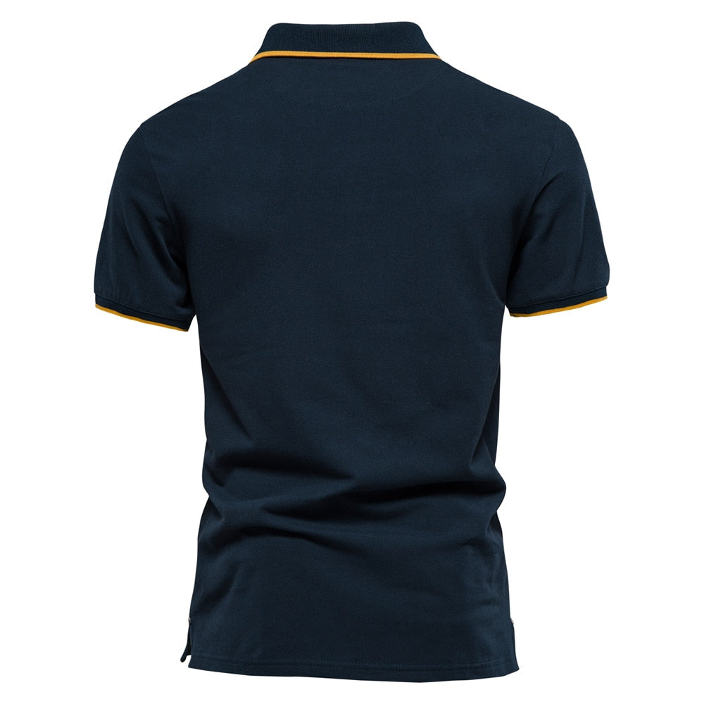 men's polo shirts in navy
