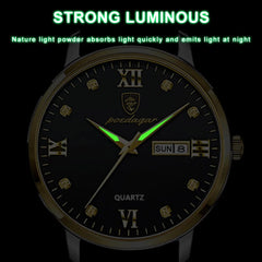 Men's Business Leather Quartz Watch