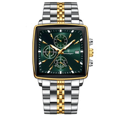 Business Men Stainless Steel Square Watch