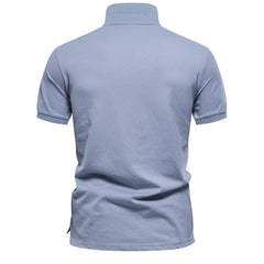 Men's Gradient Print Polo T-Shirt