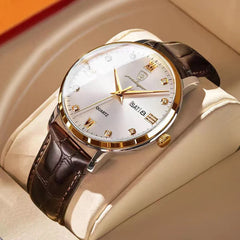 Men's Business Leather Quartz Watch