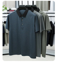 Men's Retro Style Thin Polo T-Shirt