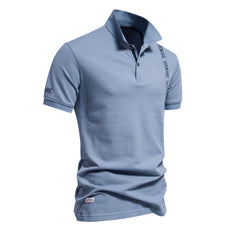 Men Embroidery Cotton Polo Shirt