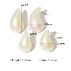 Acrylic Pearl Drop Earrings for Women