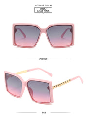 Fashion Box Simple Catwalk Light Luxury Sunglasses