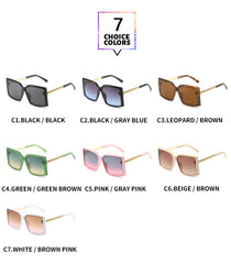 Fashion Box Simple Catwalk Light Luxury Sunglasses