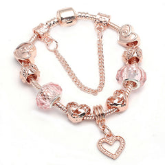 Fashion Love Geometric Rose Gold Bracelet Women's Jewelry