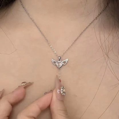 Women's Cupid Angel's Wings Necklace
