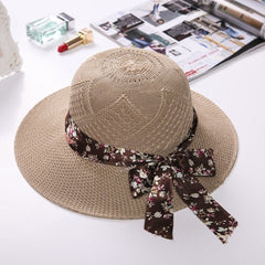 Women's Bow Bucket Beach Hat