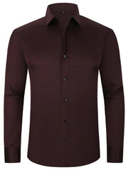 Men's Lapel Button Business Shirt