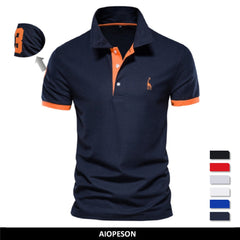 Slim Fit Embroidery Polo T-Shirts